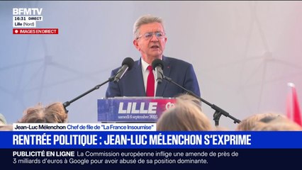 Flottille humanitaire en route pour Gaza: "Si la France était gouvernée par les Insoumis, les navires de la marine nationale accompagneraient" ces bateaux, indique Jean-Luc Mélenchon, chef de file LFI
