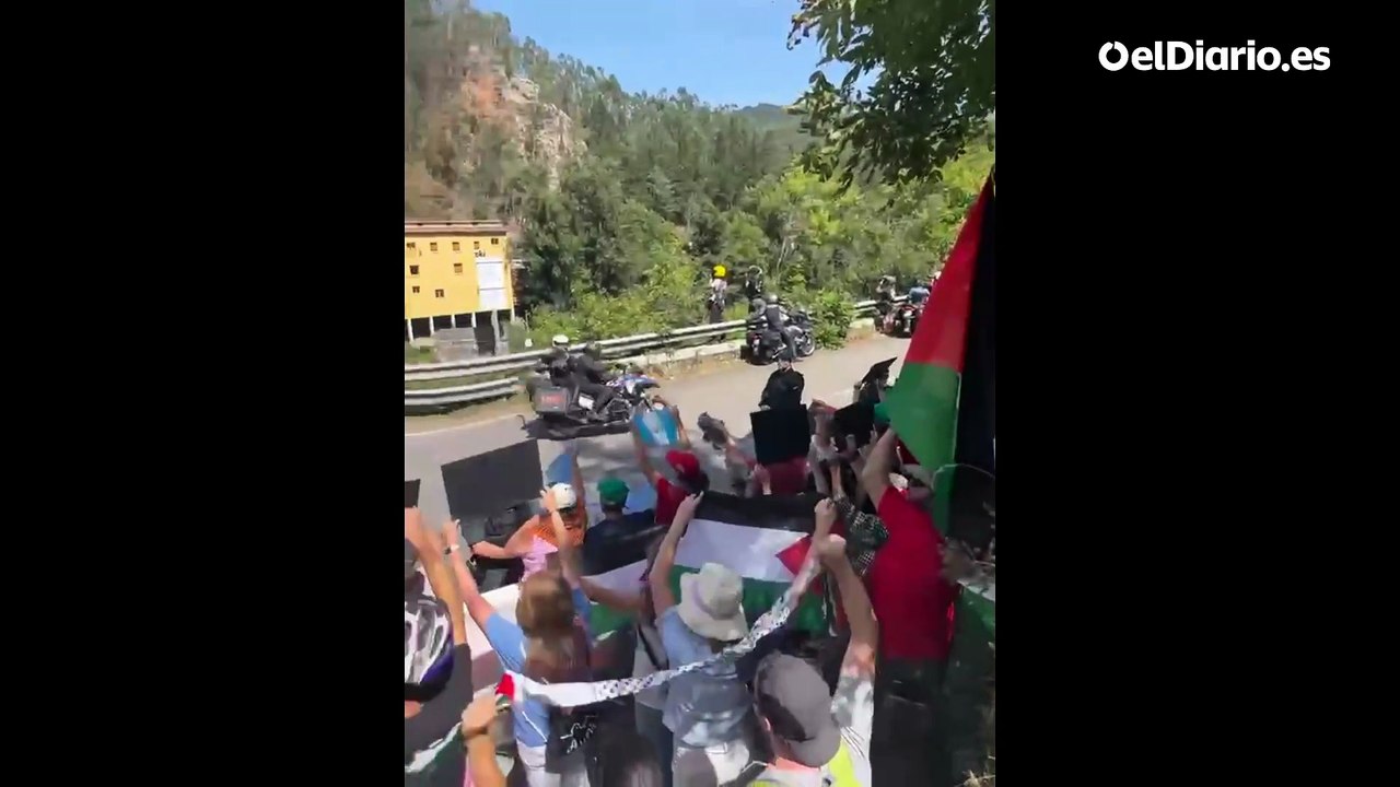 Protestas en Asturias contra la participación de Israel en La Vuelta