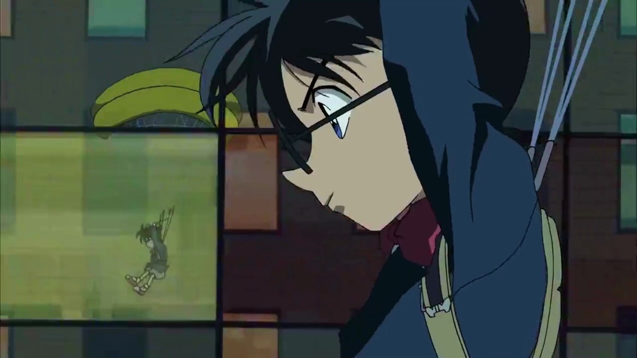 Detective Conan: Magician of the Silver Sky - paraglider and hangglider chase (part 2)