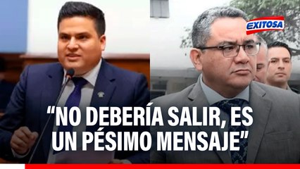 Congresista Diego Bazán sobre viaje de ministro Santiváñez: "No debería salir, es un pésimo mensaje"