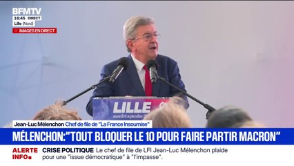 10 septembre: "La colère est légitime et profonde", dénonce Jean-Luc Mélenchon en réaction à la mobilisation citoyenne