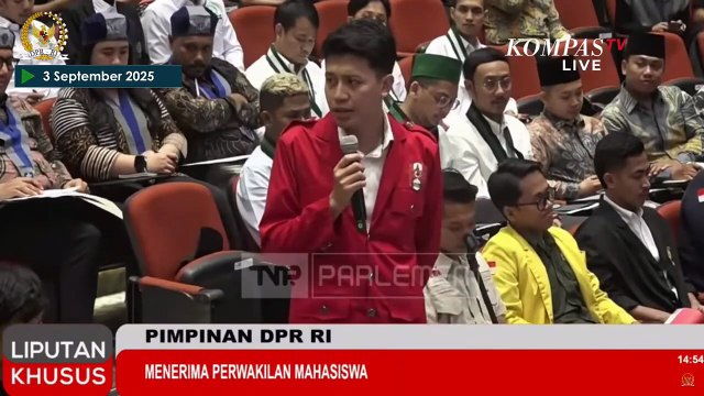 [FULL] Dialog Mahasiswa dan Pimpinan DPR RI, Tuntut Keadilan Korban Demo hingga RUU Perampasan Aset