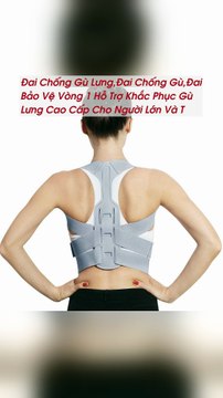 Đai Chống Gù Lưng,Đai Chống Gù,Đai Bảo Vệ Vòng 1 Hỗ Trợ Khắc Phục Gù Lưng Cao Cấp Cho Người Lớn Và Trẻ Nhỏ Co Giãn Tốt - TRIPMAP Marketplace