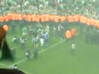 Joueurs ASSE Fêtent UEFA