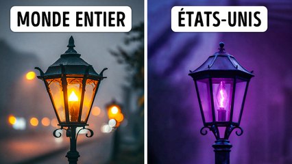 Pourquoi Certains Lampadaires aux États-Unis Sont-ils Violets ? 🌟