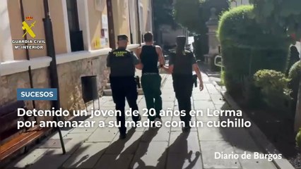 Detenido en Lerma por amenazar a su madre con un cuchillo