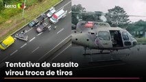 PM e idoso são resgatados por helicóptero do Graer após tentativa de assalto na Bahia