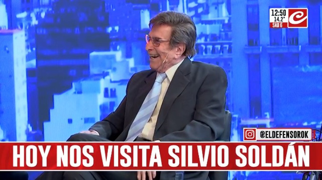 Silvio Soldán visitó los estudios de Crónica: "Me gustaría volver a la tele"