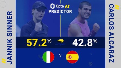 US Open - Sinner vs. Alcaraz, les prédictions d'Opta