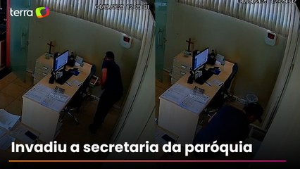 Homem invade igreja e furta R$ 7 mil de cofre durante horário de almoço no Paraná