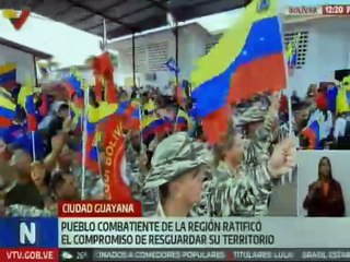 Combatientes del edo. Bolívar ratifican su compromiso con el resguardo del territorio venezolano