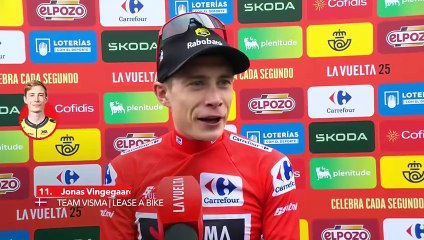 La Vuelta 2025 - Jonas Vingegaard : "C'est une meilleure 2e place que celle à l'Angliru, je prend 2" à Almeida donc..."