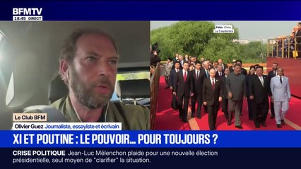 "Atteindre l'immortalité": pour Olivier Guez, écrivain, l'échange entre Poutine et Xi Jinping "n'est pas très surprenant compte tenu de leurs politiques"
