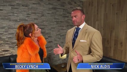 WWE - "I never cause issues". Right, Becky Lynch, right. Nick Aldis