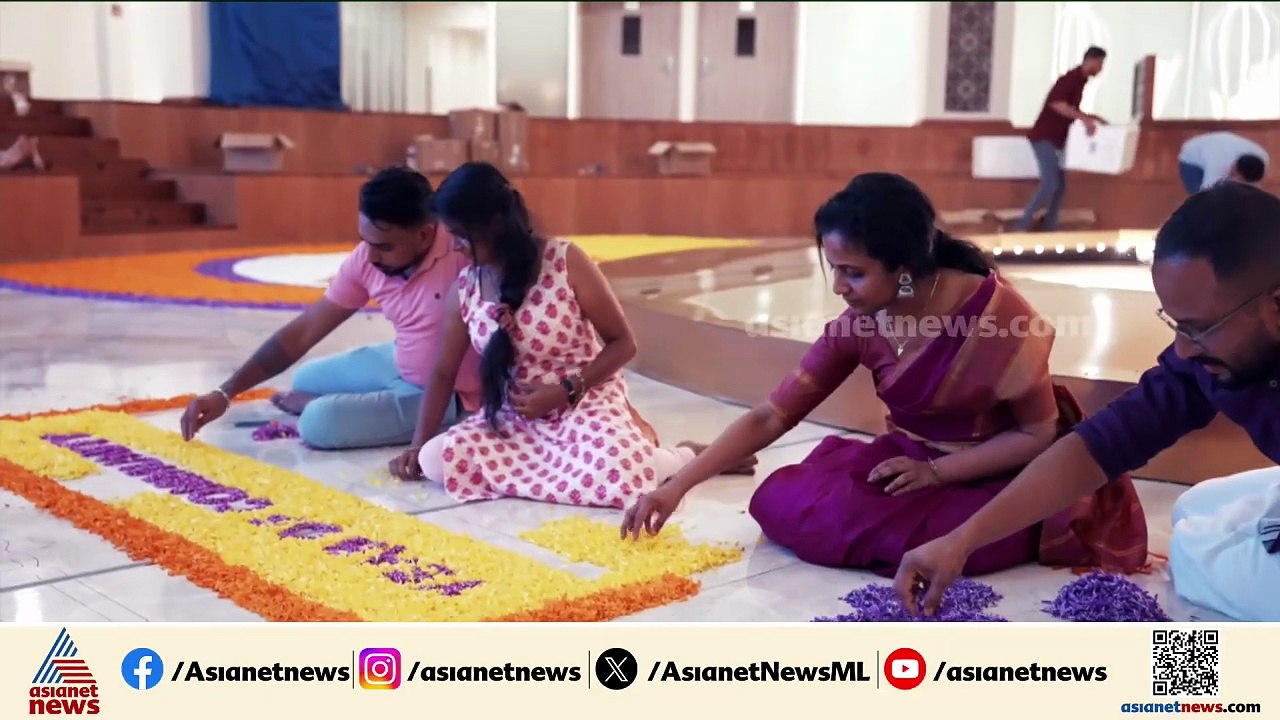 12 മണിക്കൂർ 650 കിലോ പൂക്കൾ; UAE പ്രസിഡന്റിന്റെ ചിത്രം വരച്ച് ആരോഗ്യ പ്രവർത്തകർ