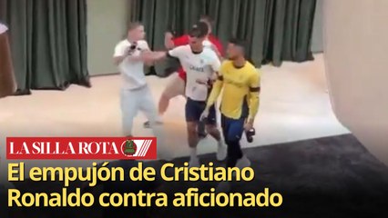Cristiano Ronaldo empuja a fan y genera debate