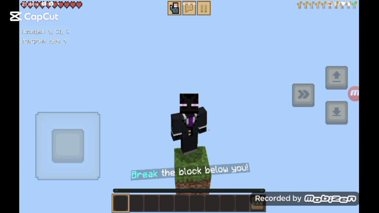 minecraft but its on one regenerating block!