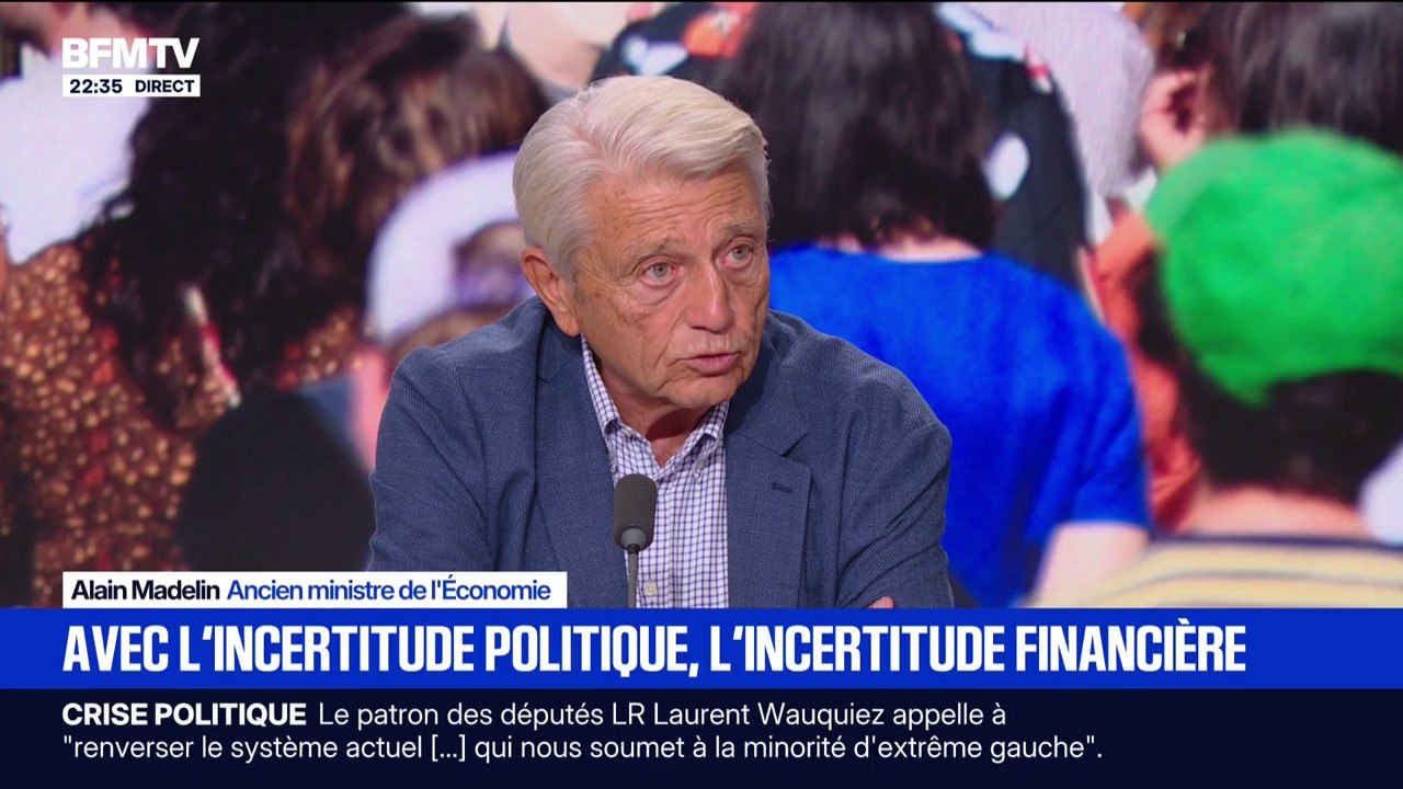 Crise politique: "On se trouve dans une situation où la crise de la dette peut s'aggraver", indique Alain Madelin, ancien ministre de l'Économie