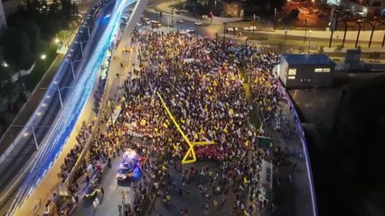 Protesters in Jerusalem and Tel Aviv call for end of war and release of hostages