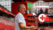 Patrice Lair, DT de Toluca Femenil, sale en camilla en pleno partido contra Pumas tras sufrir golpe de calor