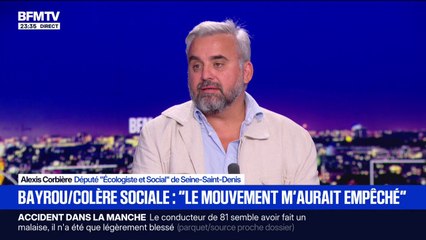Pour Alexis Corbière, député (Écologiste et Social), "François Bayrou, c'est fini. Le 8 [septembre] il s'en va"