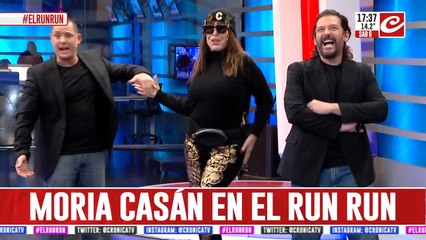 Moria Casán en el Run Run del Espectáculo