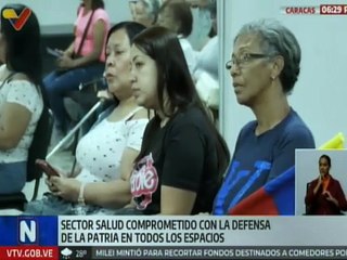 Caracas I Representantes del sector salud de La Quebradita se unen a la defensa de la patria