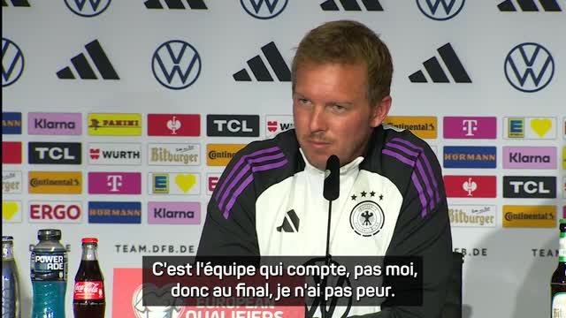 Allemagne - Nagelsmann "n'a pas peur" de perdre son poste