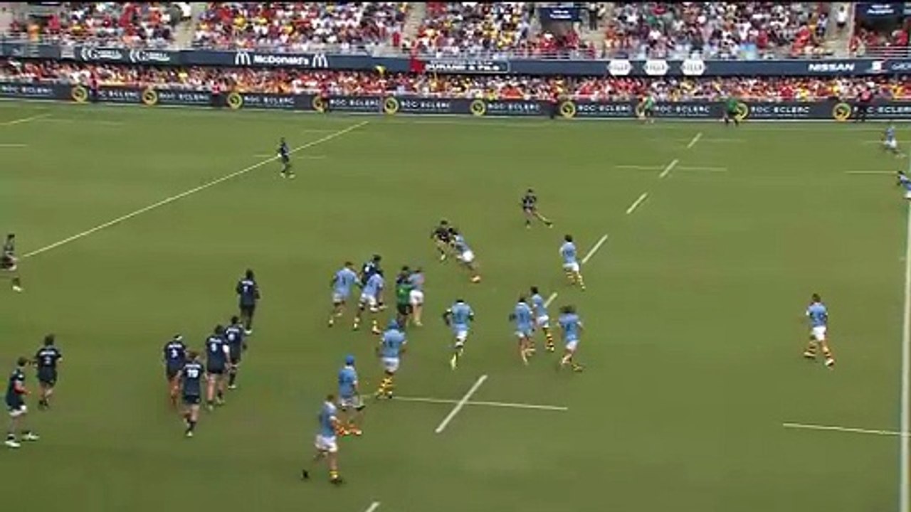 TOP 14 - Essai de Enriko BULIRUARUA (USAP) - USA Perpignan - Aviron Bayonnais