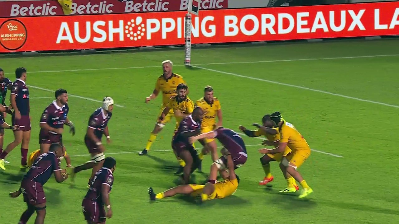 TOP 14 - Essai de Louis BIELLE-BIARREY (UBB) - Union Bordeaux-Bègles - Stade Rochelais