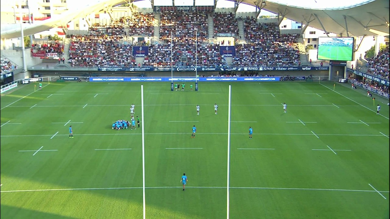 TOP 14 - Essai de Marius DOMON (RCT) - Montpellier Hérault Rugby - RC Toulon