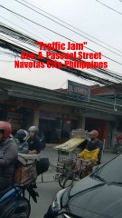 Traffic Jam in Navotas City in the Philippines