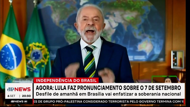 Lula faz pronunciamento sobre 7 de setembro: “Brasil é soberano, não é colônia de ninguém”