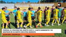 Federal A - Crucero del Norte cayó 3- 2 ante Sarmiento y se despidió de su gente con otra derrota