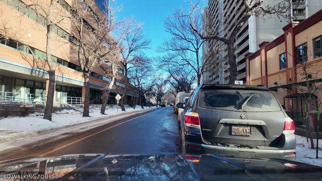 Driving in Edmonton Canada - Whyte Ave Snow Day 2025 | Winter City Tour