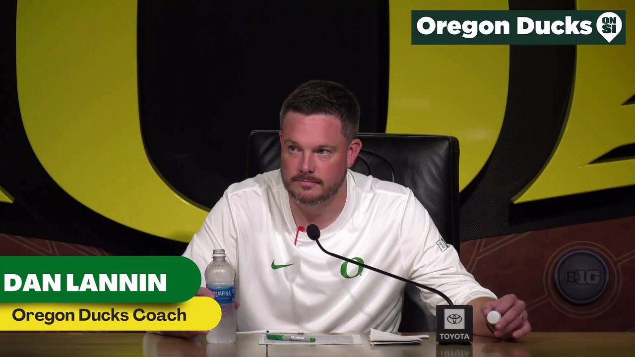Oregon Ducks Coach Dan Lanning Addresses pre season talk about the Ducks wide outs