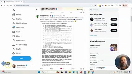 13 Rules from a day Trading Legend!