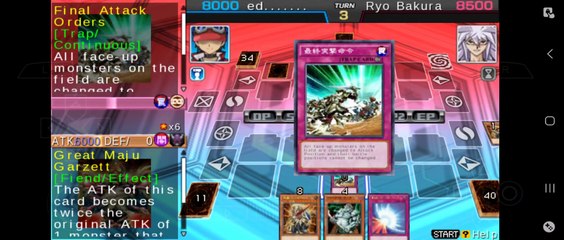 1 on 1 Duel with Ryo Bakura's Banishment After Death Deck | Yu-Gi-Oh ARC-V Tag Force Special (Android mobile version PPSSPP Gold)