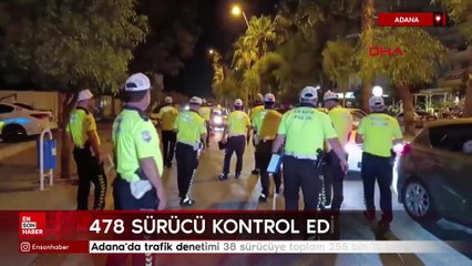 Adana'da trafik denetimi 38 sürücüye toplam 255 bin TL ceza