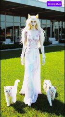 Lady cat under attack 😔😭