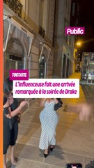 Tootatis : l'influenceuse fait une arrivée remarquée à la soirée de Drake hier soir à Paris