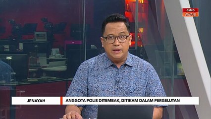 Anggota polis ditembak, ditikam dalam pergelutan