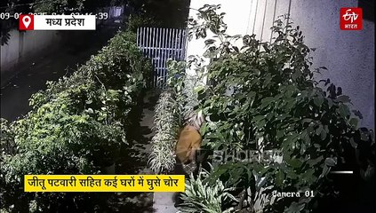 कांग्रेस नेता जीतू पटवारी के घर में घुसे चोर, CCTV में कैद हुई घटना, कई अन्य घर भी बने निशाना