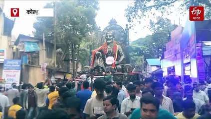 कोल्हापुरात तब्बल 24 तासांहून अधिक काळ चालली विसर्जन मिरवणूक; इराणी खणीमध्ये 2764 गणेशमूर्तींचं विसर्जन