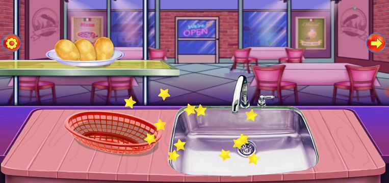 Fast Food Stand. Stand Makanan Cepat Saji. French Fries. Kentang Goreng