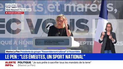 Budget: il faut "s'attaquer aux quatre grands tabous que sont l'immigration, le train de vie de l'État, les fraudes et la contribution de la France à l'UE", estime Marine Le Pen