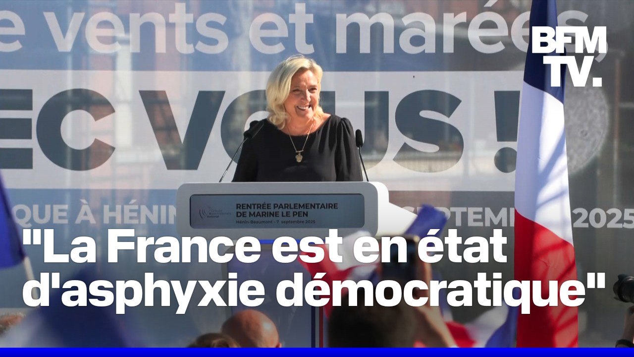 Rentrée politique: le discours de Marine Le Pen à Hénin-Beaumont en intégralité