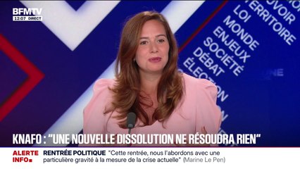 Sarah Knafo (Reconquête): "Nous appelons à une union des droites"