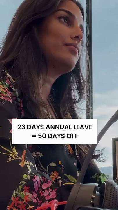 Turn 23 days of annual leave into 50 days off in the next 12 months! #shorts #workplace