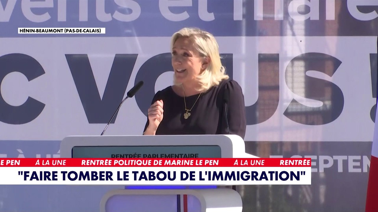 Marine Le Pen souhaite «faire tomber le tabou» de l'immigration